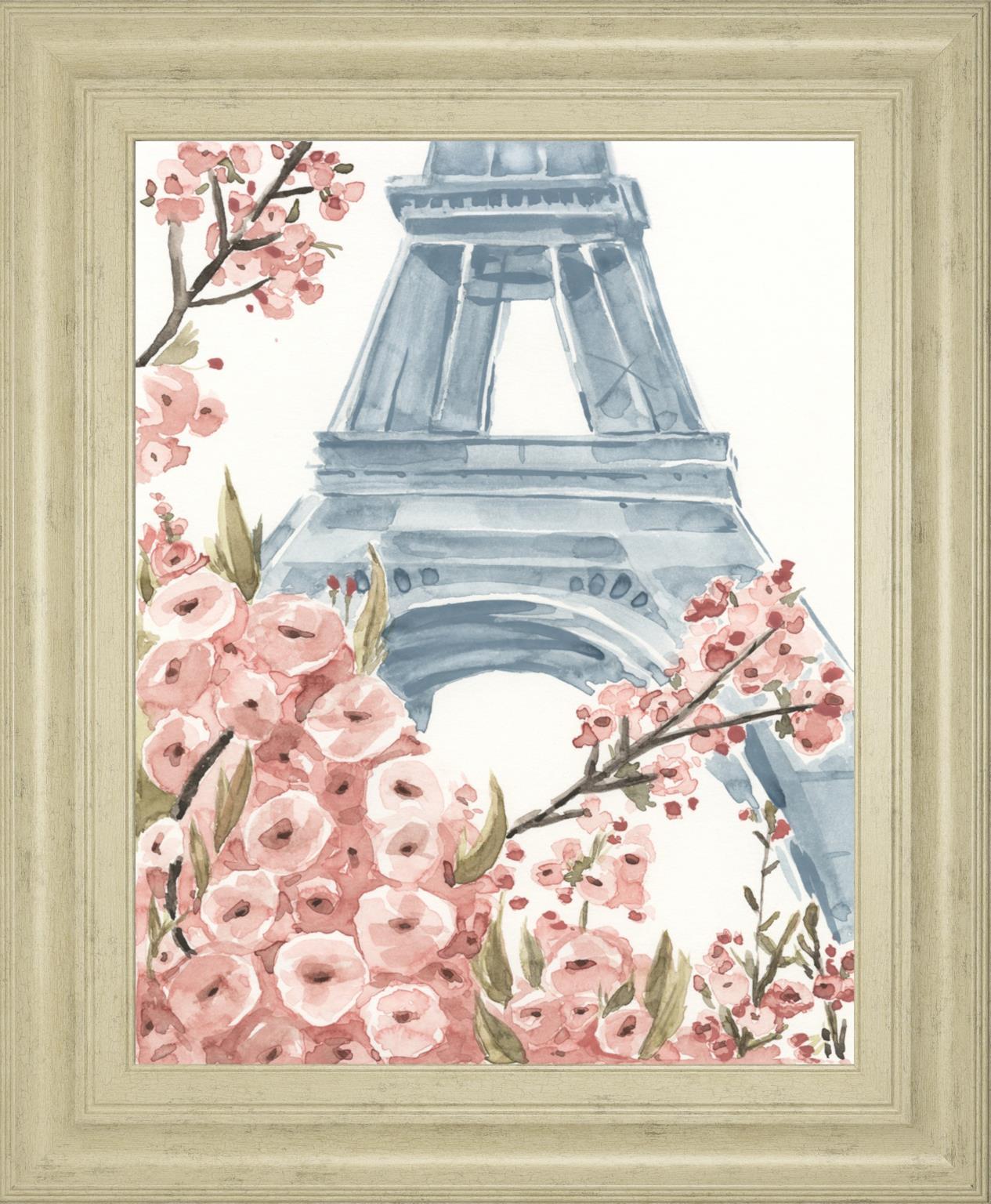 Paris Cherry Blossoms I By Annie Warren 22x26 - Pink