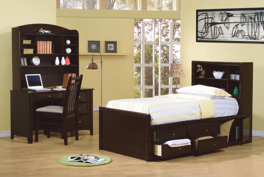 Phoenix - Bookcase Bed with Underbed Storage