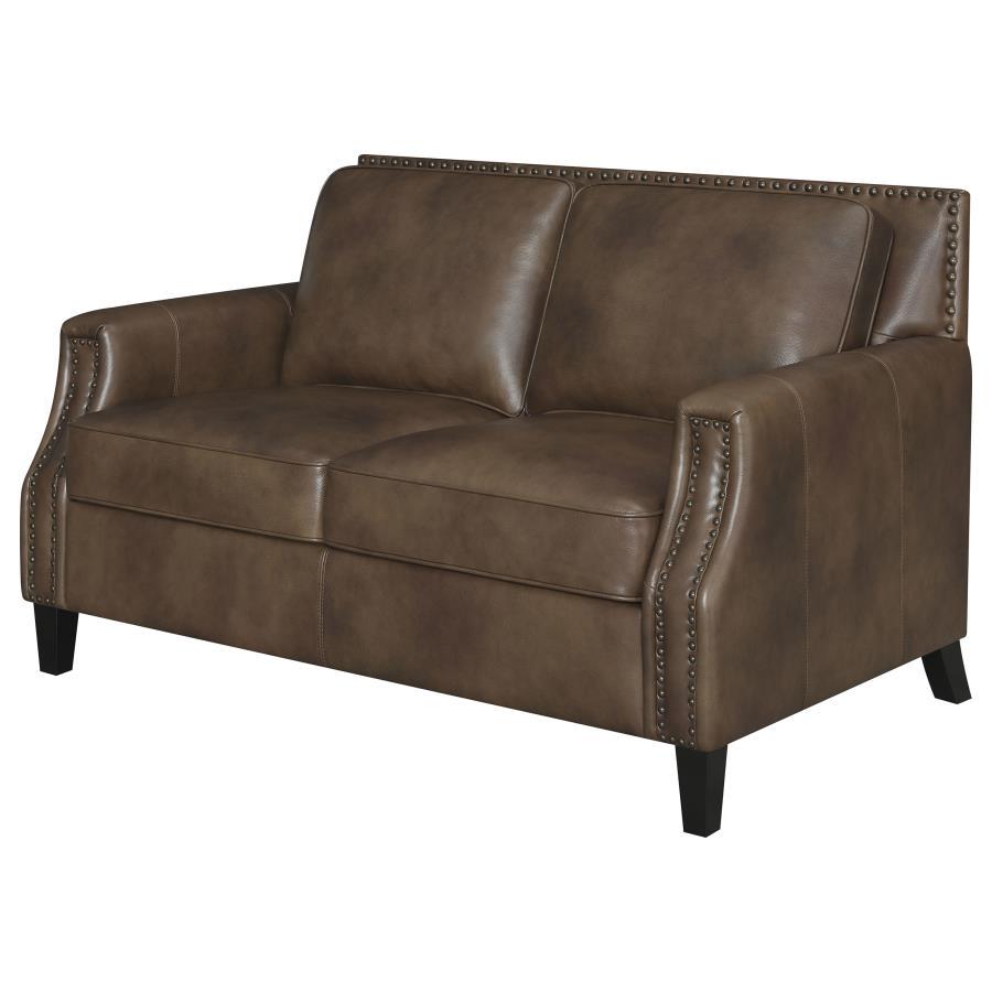 Leaton - Loveseat - Brown