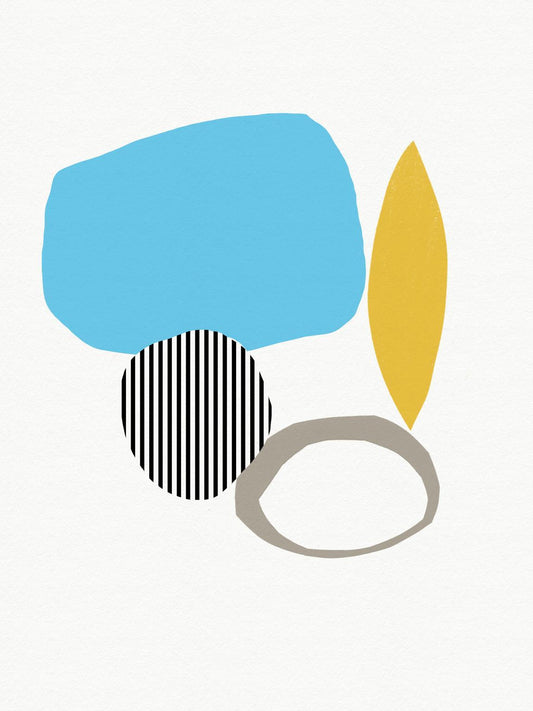 Framed - Spring Stones IIi By Linda Woods