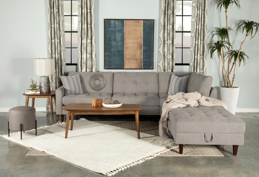 Barton - Sectional - Pearl Silver