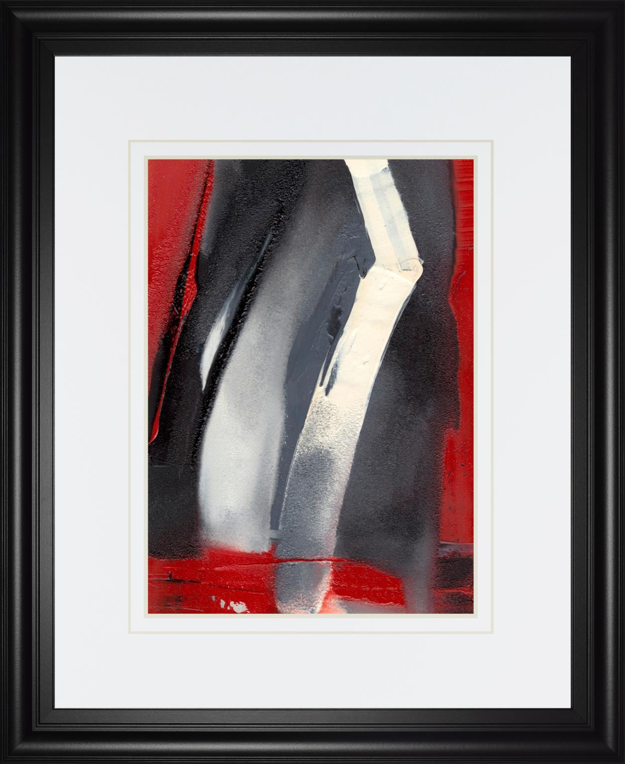 Red Streak III By Sharon Gordon 34x40 - Dark Gray