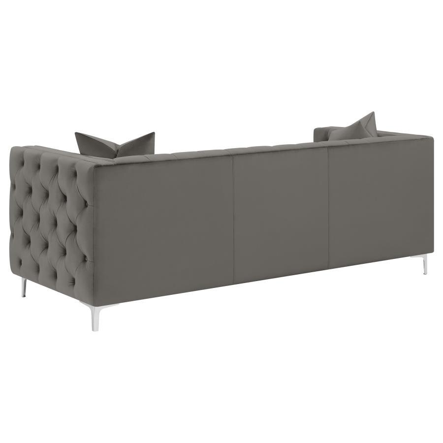 Phoebe - 2 Piece Living Room Set (Sofa and Loveseat) - Dark Gray