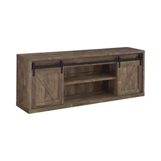 Coaster - 3-shelf Sliding Doors TV Console