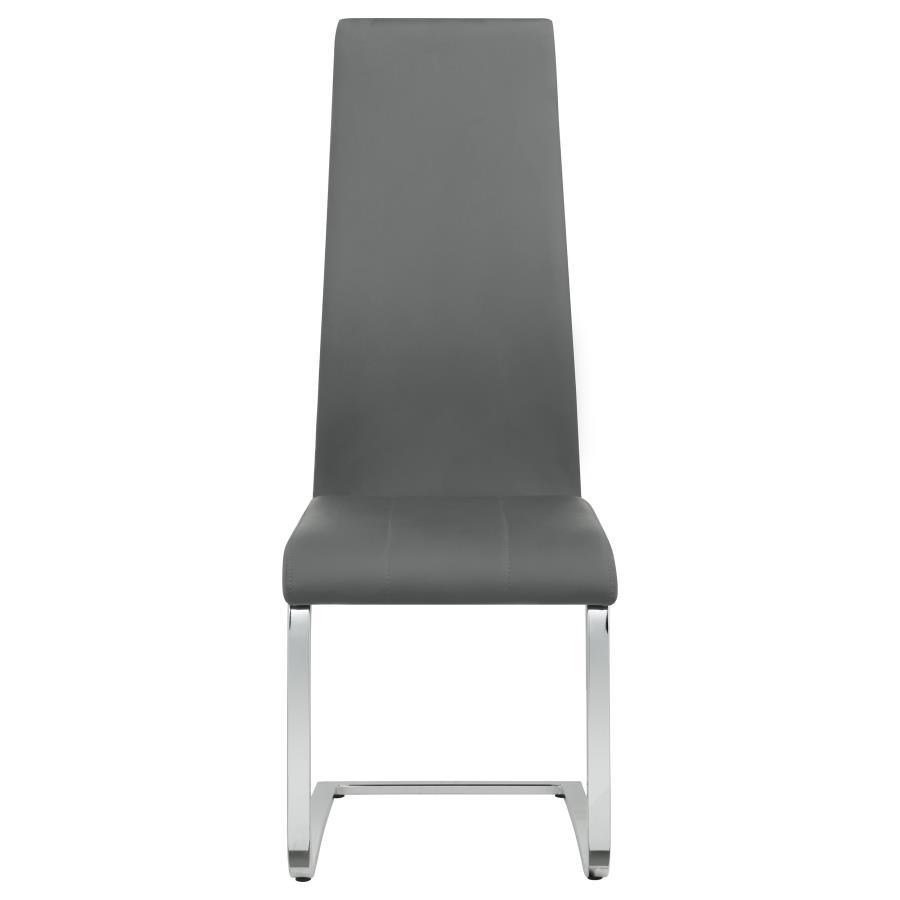 Montclair - PU Leather Dining Chair (Set of 2) - Gray