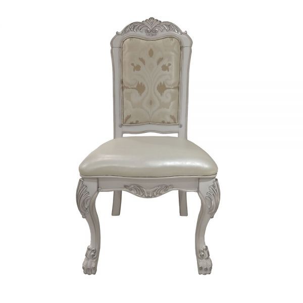 Dresden - Side Chair (Set of 2) - PU & Bone White Finish