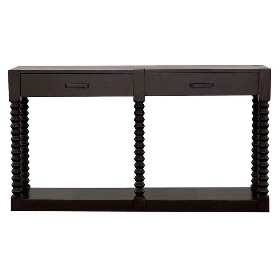 Meredith - 2-Drawer Sofa Table - Brown