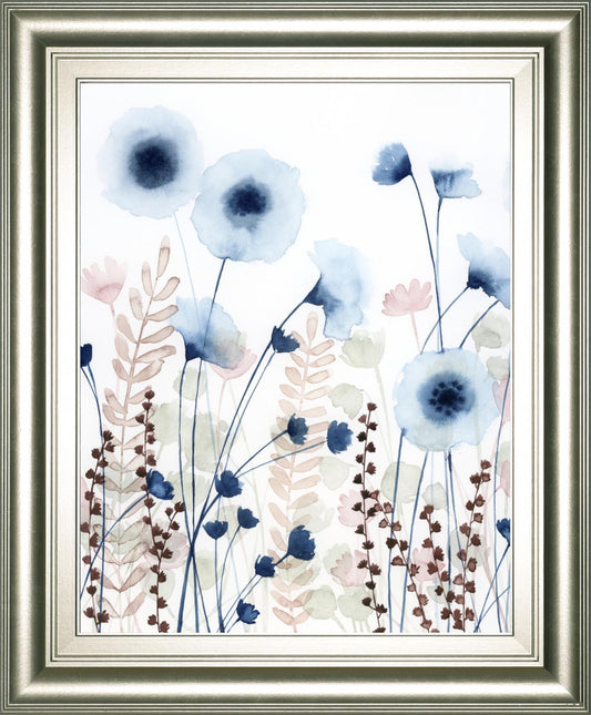 Sweet Flower Field II By Grace Popp 22x26 - Light Blue