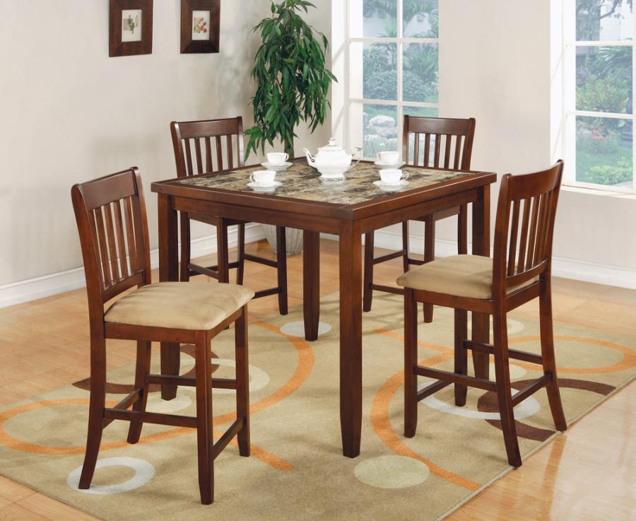 Jardin - 5 Piece Counter Height Dining Set - Light Brown