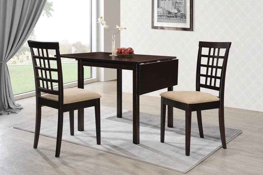 Kelso - 3 Piece Drop Leaf Dining Set - Brown