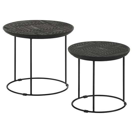 Loannis - 2 Piece Nesting Tables - Black