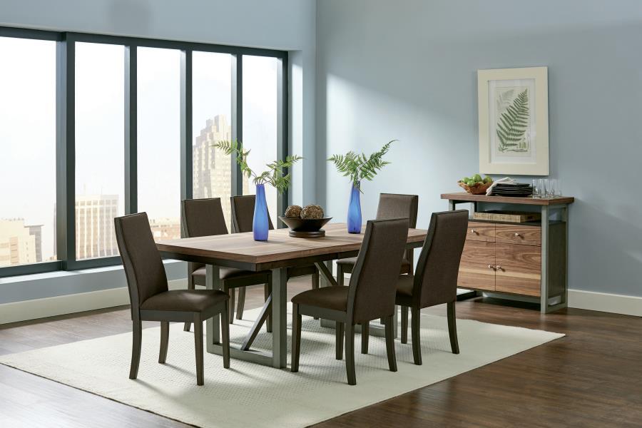 Spring Creek - 7 Piece Dining Table Set - Dark Gray