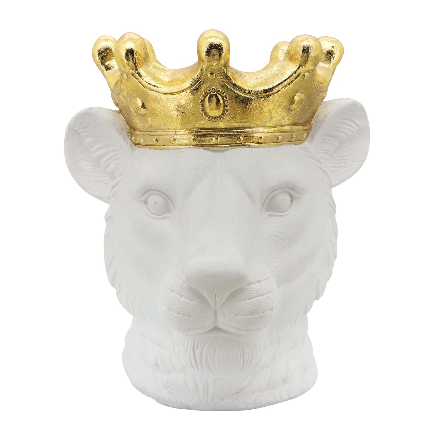 Lioness With Crown - White