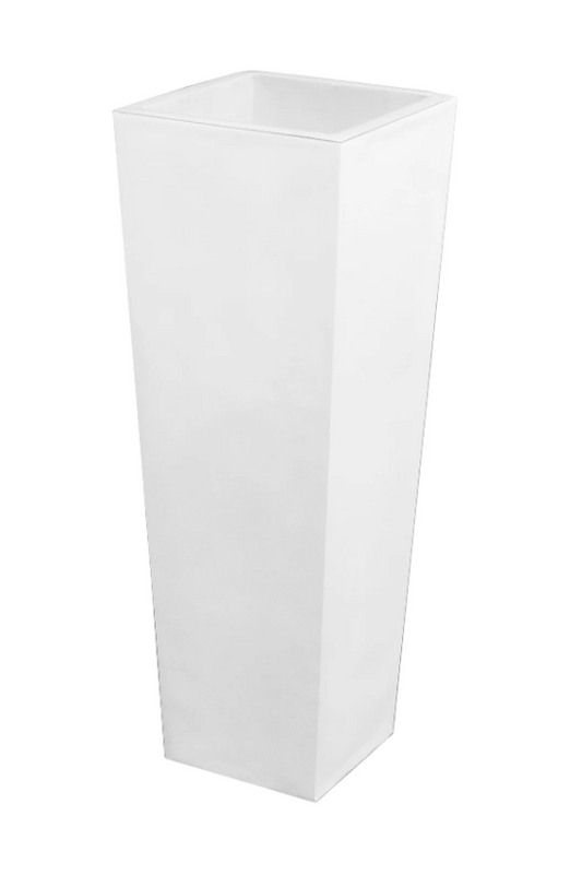 White Floor Vase