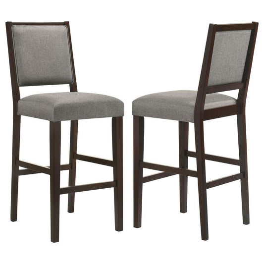 Bedford - Upholstered Bar Stool (Set of 2) - Gray