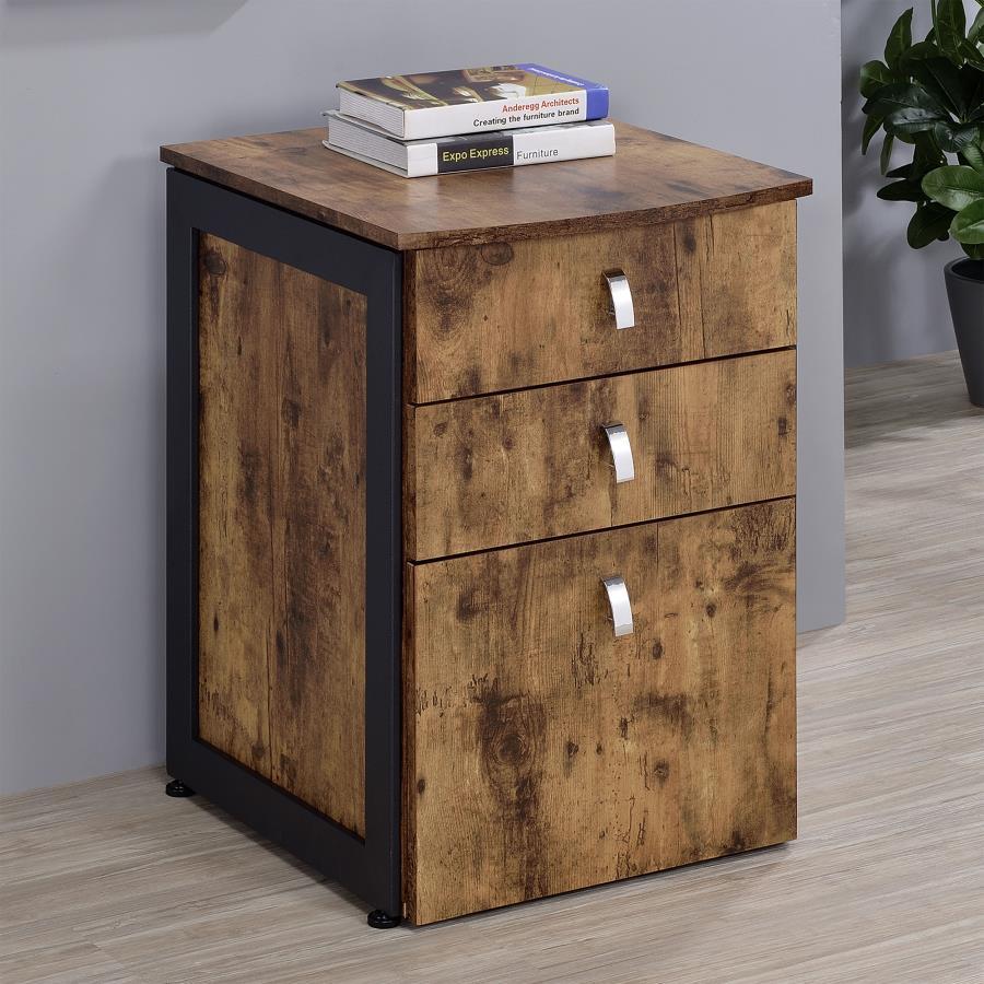 Estrella - Filing Cabinet - Brown