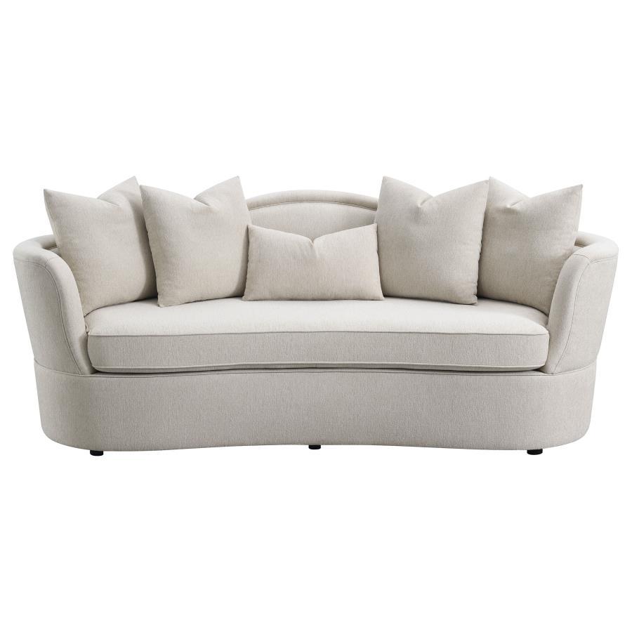 Kamilah - 3 Piece Living Room Set (Sofa, Loveseat, Chair) - White