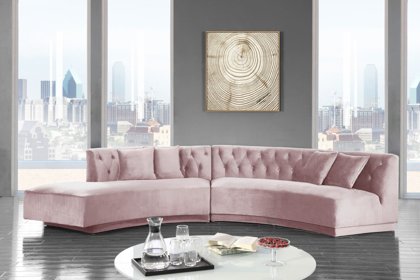 Barbie Velvet - 2 Piece Sectional