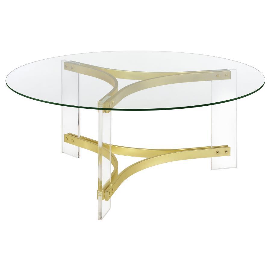 Coffee Table Glass - Yellow