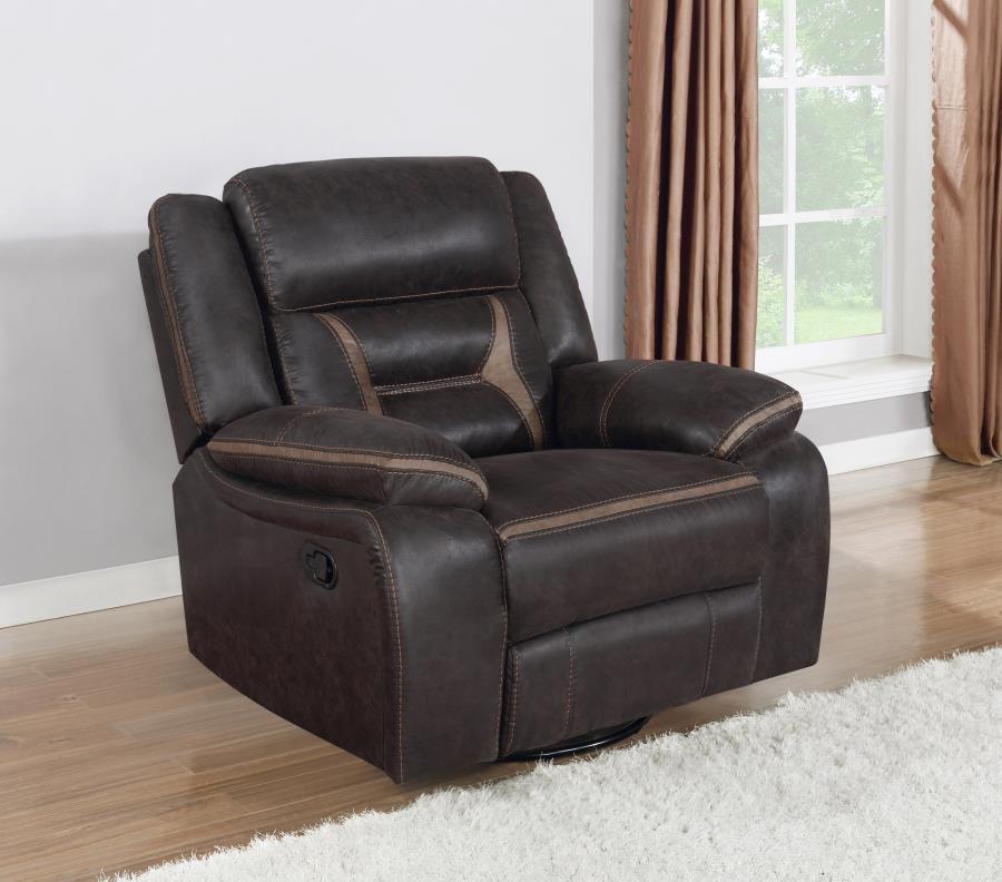 Greer - Swivel Glider Recliner - Brown