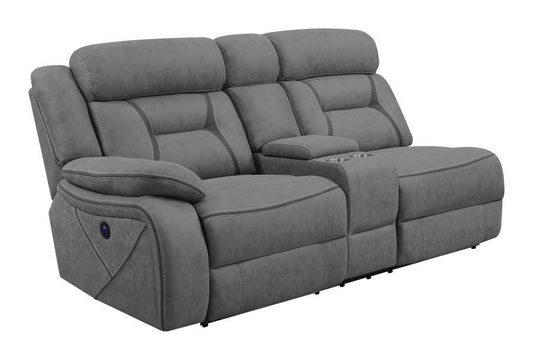 Laf Power Loveseat - Gray