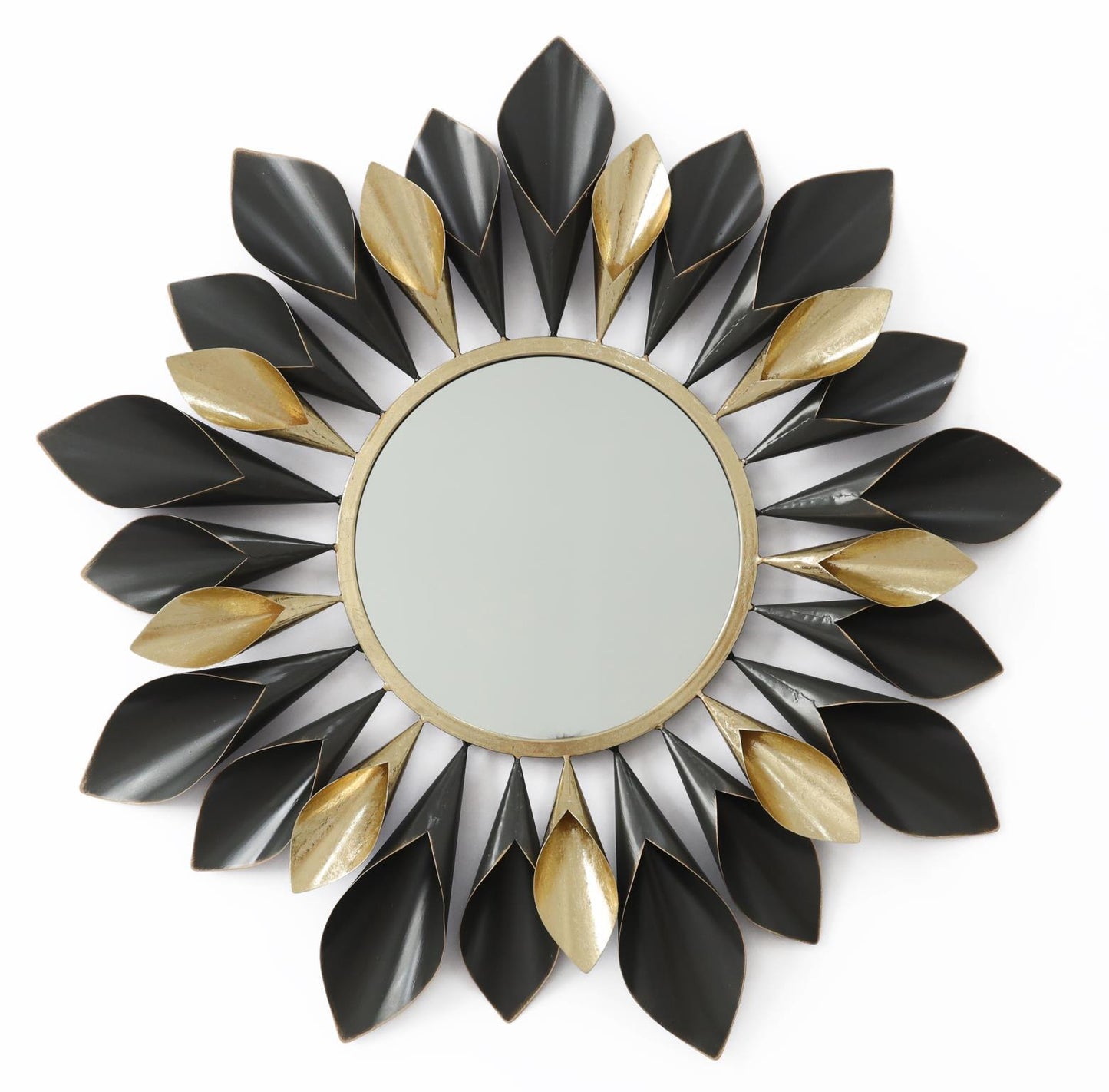 Metal Wall Mirror - Black