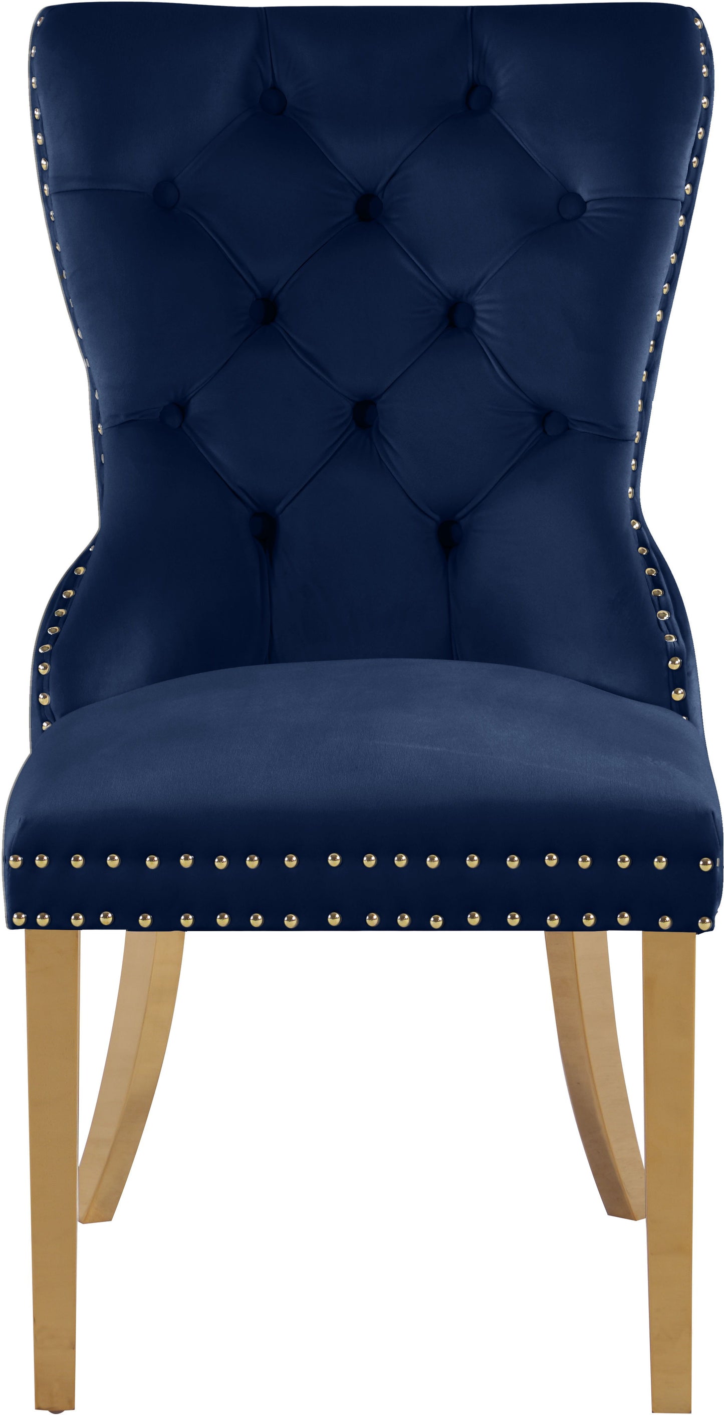 Carmen Velvet - Dining Chair with Gold legs (Set of 2)