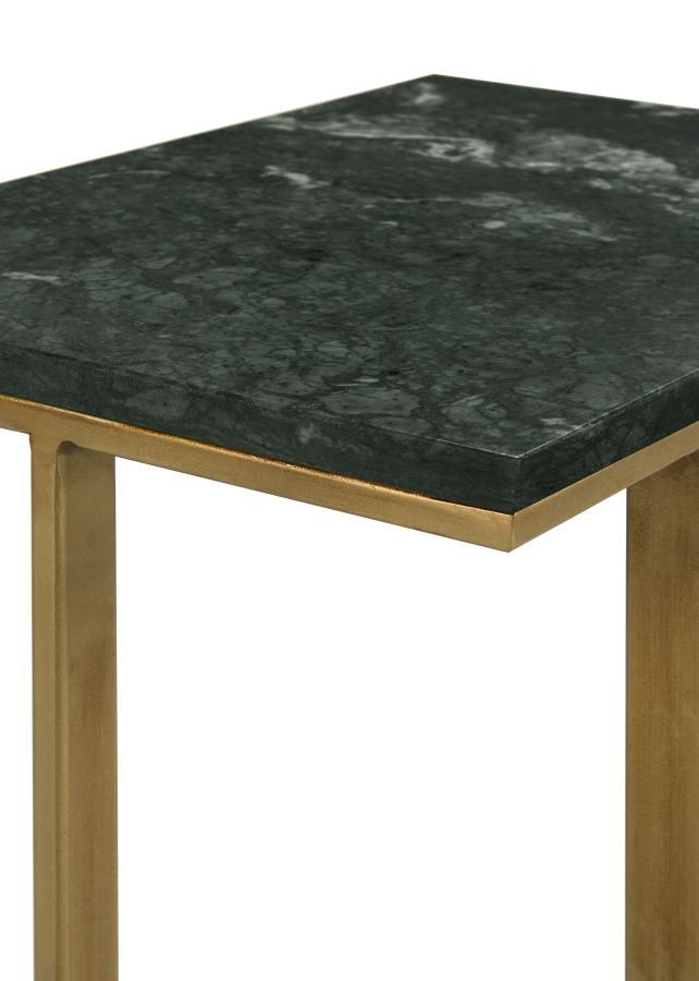 Vicente - C-shape Accent Table - Green