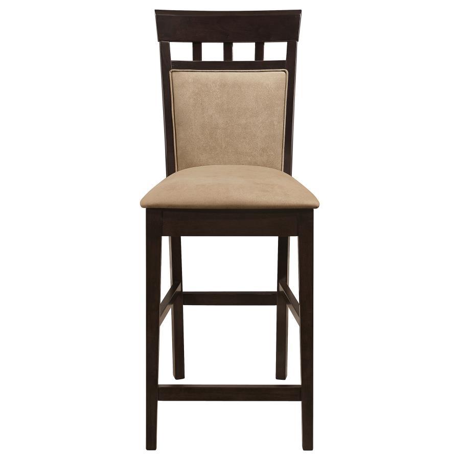 Clanton - Counter Height Stools with Upholstered Seats & Back (Set of 2) - Brown