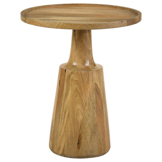 Ixia - Accent Table With Tapered Base - Light Brown