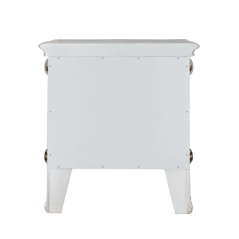 Vendom - Nightstand - Antique Pearl Finish