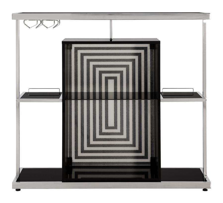 Zinnia - 2-tier Bar Unit - Black