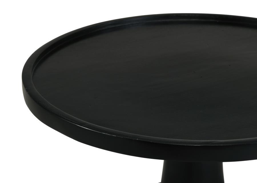 Ixia - Accent Table With Tapered Base - Black