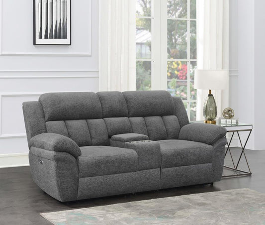 Bahrain - Power Loveseat - Black