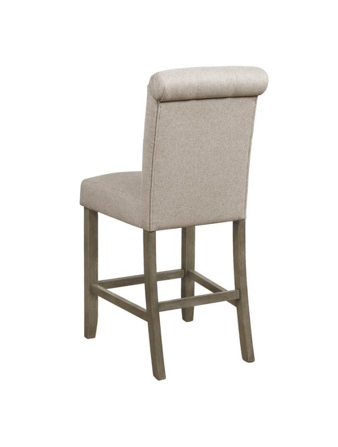 Coaster - Tufted Back Counter Height Stools (Set of 2)