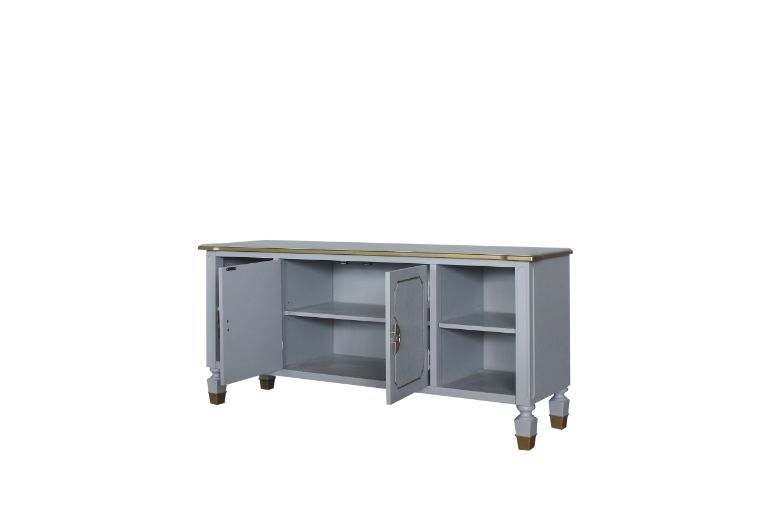 House - Marchese TV Stand - Pearl Gray Finish