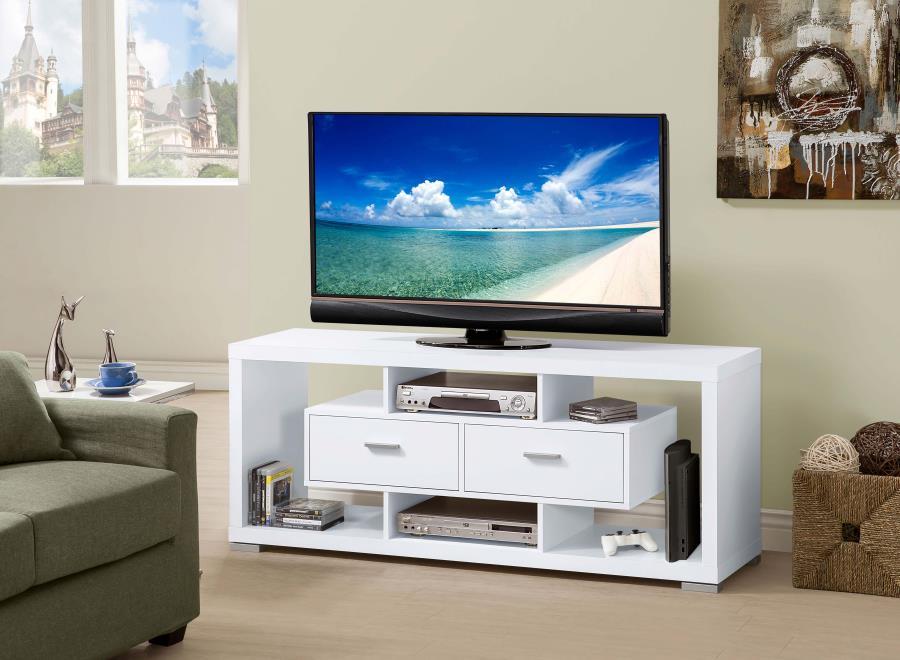 Coaster - Geometrical 2-drawer Rectangular TV Console