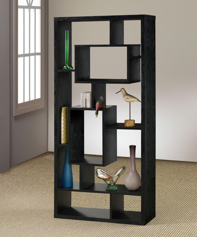 Linbrook - 10-Shelf Bookcase - Black