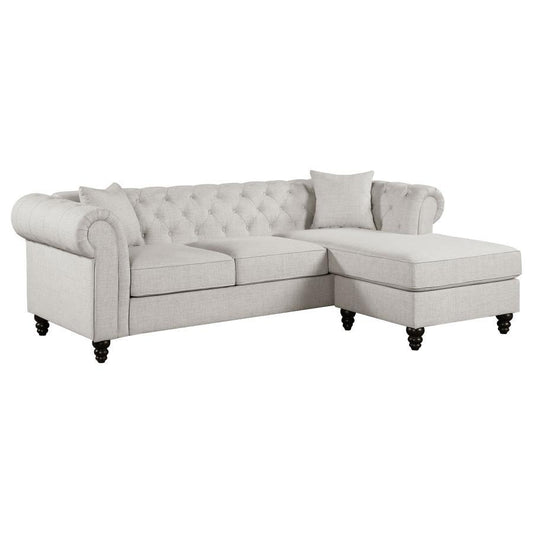 Cecilia - Sectional - Pearl Silver