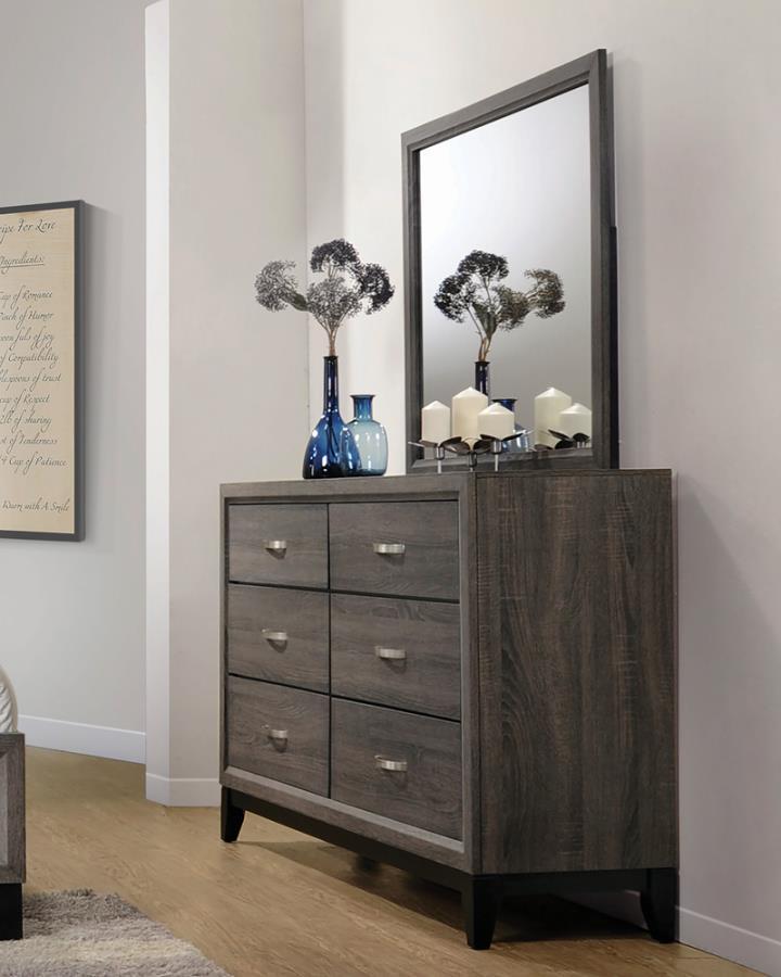 Watson 6-Drawer Dresser - Grey