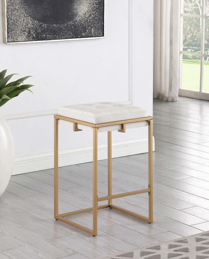 Nadia - Counter Height Stool (Set of 2) - Beige