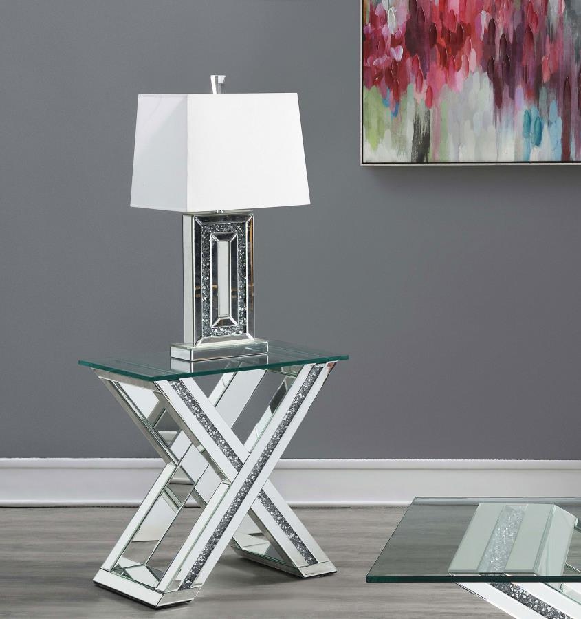 Bonnie - End Table - Pearl Silver