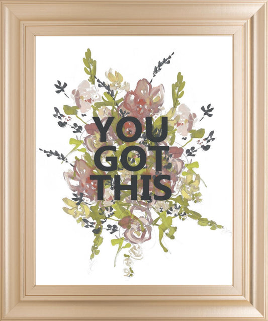 Empower Flowers I By Jennifer Goldberger 22x26 - Green