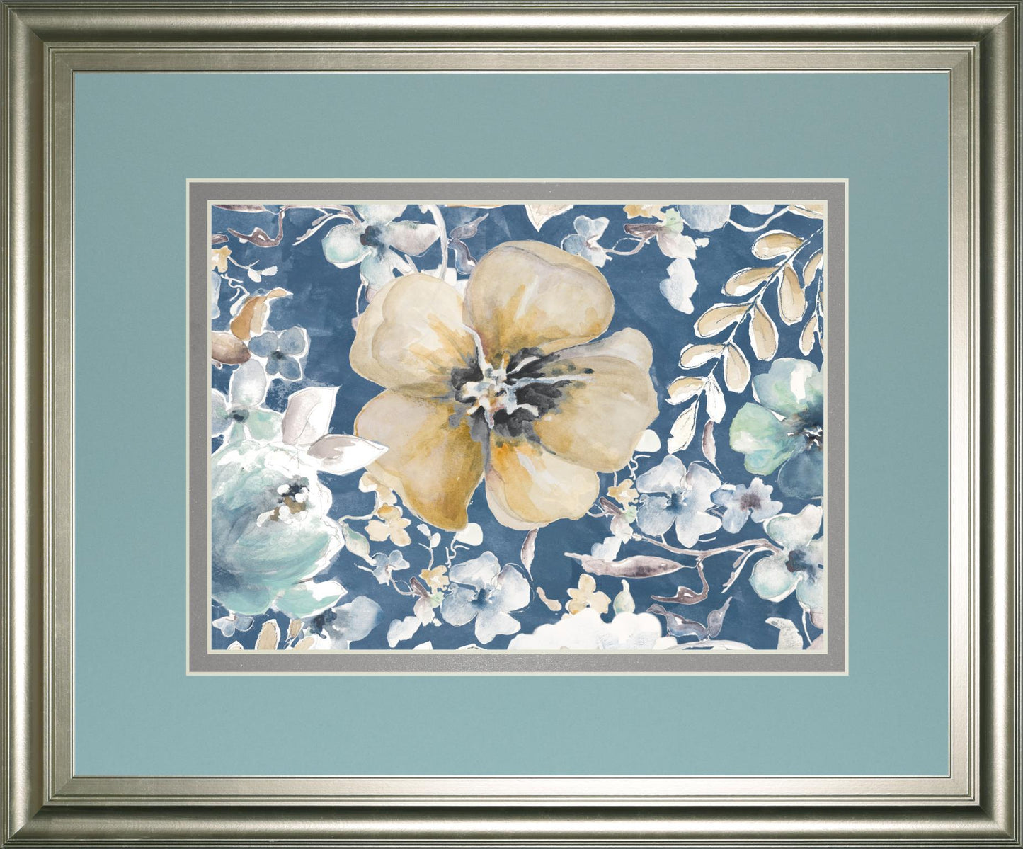 Indigo Beautiful I By PatriciaPinto 34x40 - Light Blue