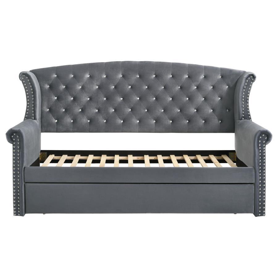 Scarlett - Twin Daybed with Trundle - Gray