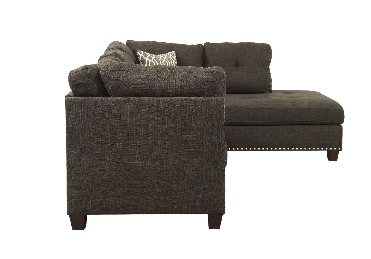 Laurissa - Sectional Sofa - Charcoal Linen - 35"