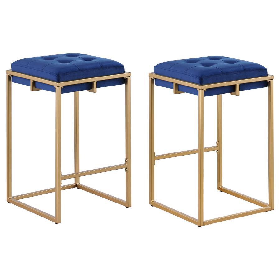 Nadia - Counter Height Stool (Set of 2) - Blue