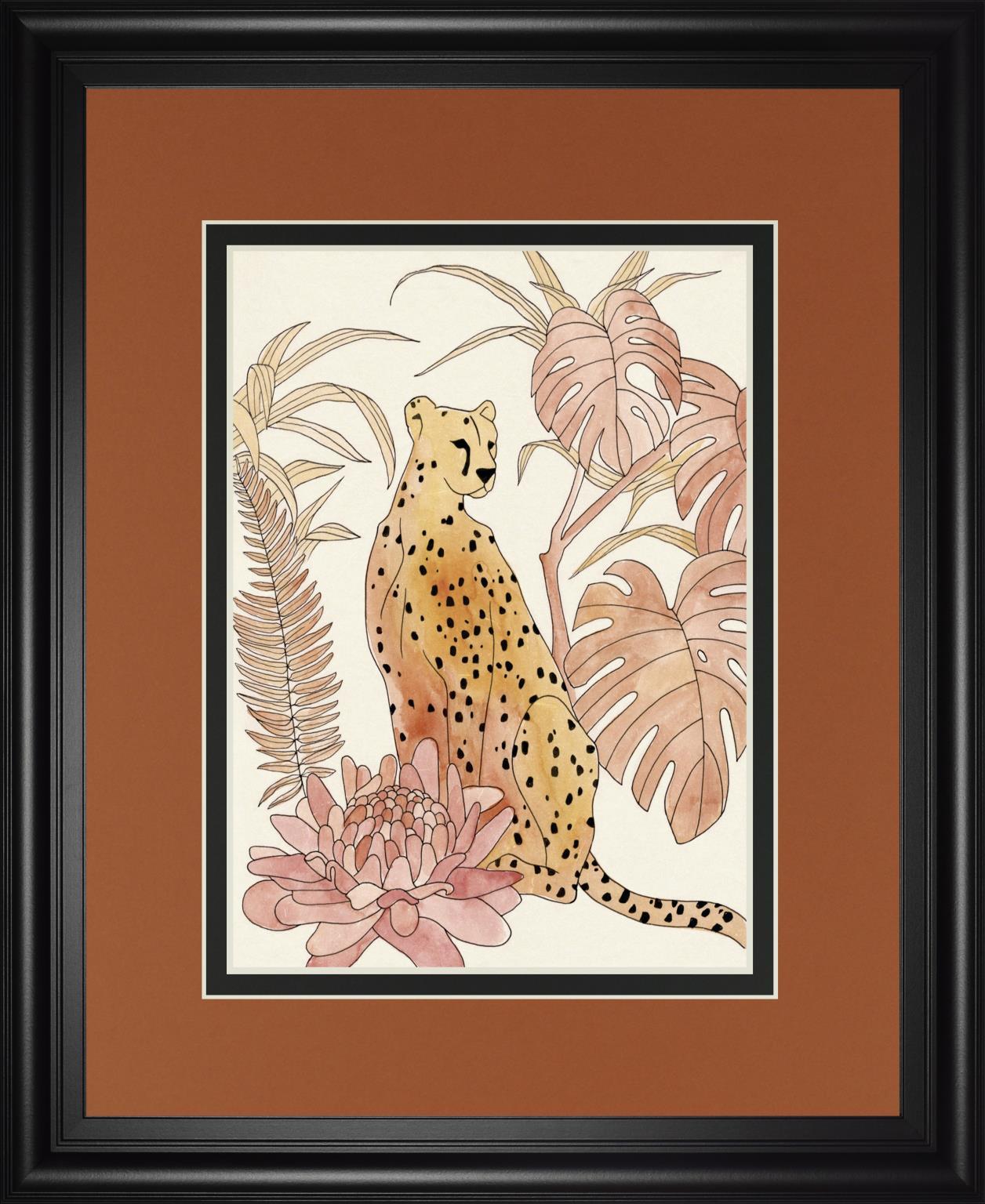 Blush Cheetah III By Annie Warren 34x40 - Yellow