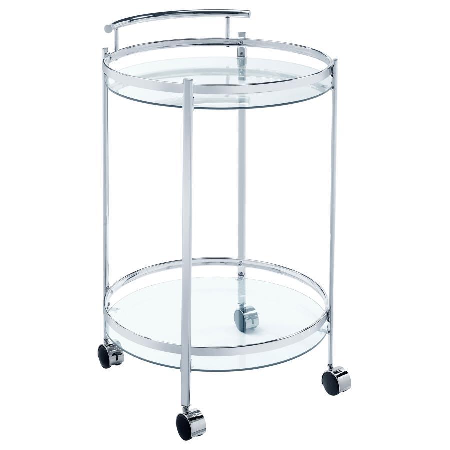 Chrissy - Serving Cart - Pearl Silver