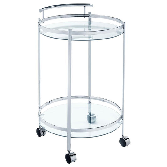 Chrissy - Serving Cart - Pearl Silver